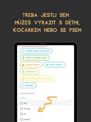 Úžasná místa - tipy na výlety android App screenshot 0